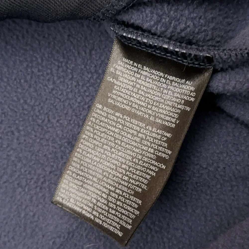 The North Face Skyline 1/2 Zip Fleece Men's XXL‎ Blue Mock Neck Embroidered